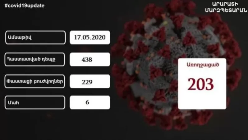 Արարատի մարզում կորոնավիրուսով վարակվածների թիվը 438 է