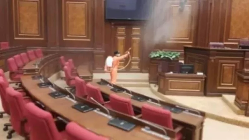 Ազգային ժողովի շենքում իրականացվել է արտահերթ ախտահանում