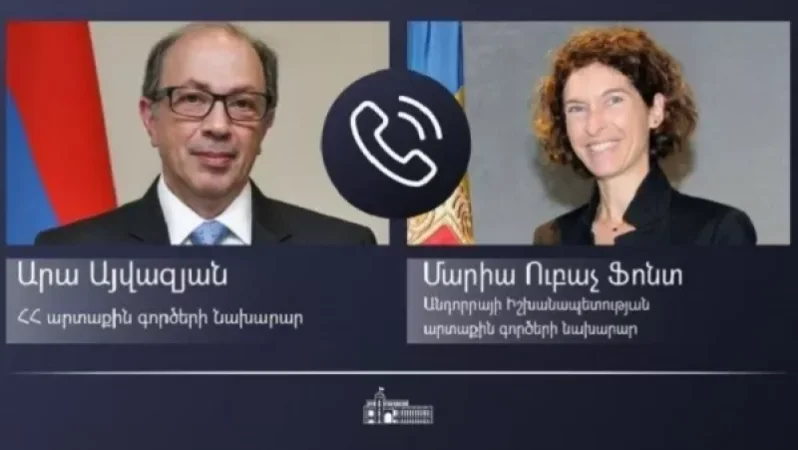 ԱԳ նախարարը հեռախոսազրույց է ունեցել անդորրացի գործընկերոջ հետ