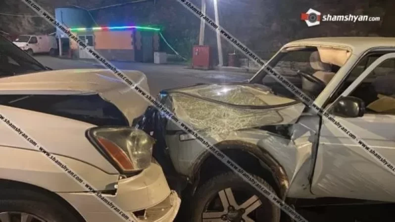 Խոշոր ավտովթար Կապանում. ճակատ-ճակատի բախվել են Lexus-ն ու Нива-ն. կա վիրավոր