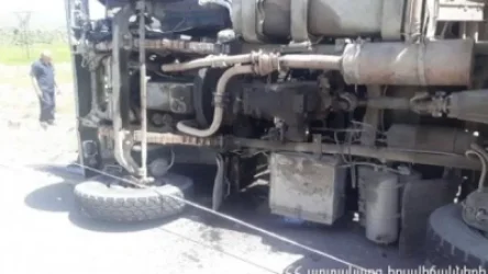 Քաջարան-Կապան ավտոճանապարհին «ԿամԱԶ»-ը դուրս է եկել երթևեկելի հատվածից և կողաշրջվել․ կան տուժածներ