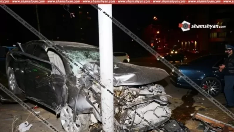 Խոշոր ավտովթար Երևանում.  կա 4 վիրավոր. Shamshyan. com