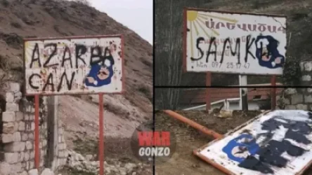 Ադրբեջանցիները Շուշիից ներխուժել են Ստեփանակերտ տանող մայրուղի, պղծել հուշարձանի մոտ գտնվող ցուցանակը