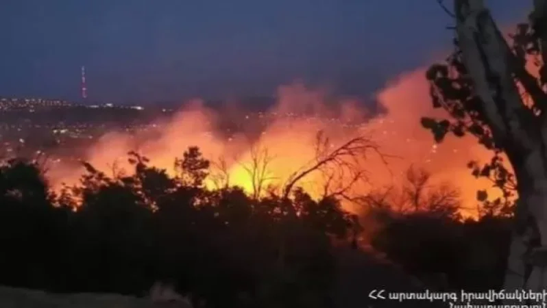 Հրազդանի կիրճում բռնկված հրդեհը մարվել է. այրվել է 4 հա բուսածածկ տարածք, այդ թվում՝11 ծառ