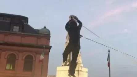 ՏԵՍԱՆՅՈՒԹ. ԱՄՆ-ում ցուցարարները տապալել են Քրիստափոր Կոլումբոսի արձանը