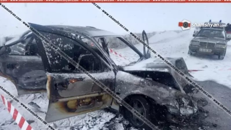 Tragic Car Accident-Fire in Shirak Province: Charred Body Found in the Rear of the Vehicle