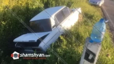 40-ամյա վարորդը «06»-ով հայտնվել է ճամփեզրով անցնող ջրահեռացման առվի մեջ