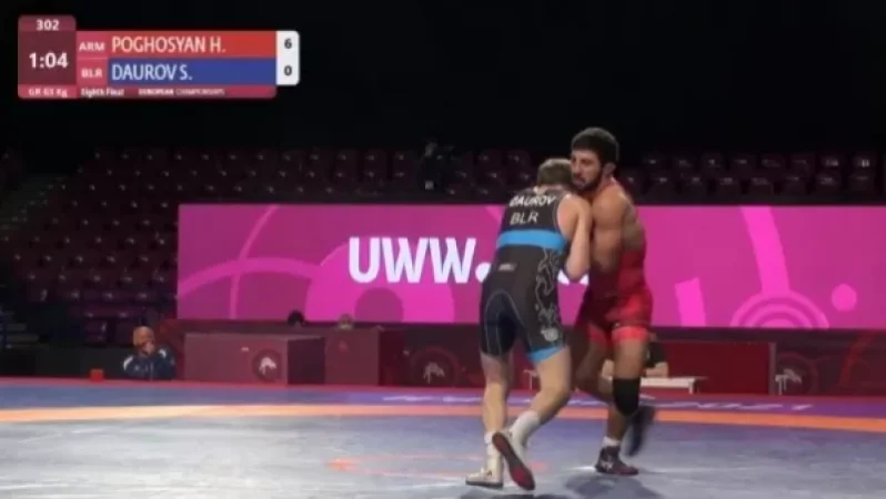 Ըմբշամարտի Եվրոպայի առաջնություն. Պողոսյանը հաղթեց, Գրիգորյանը պարտվեց