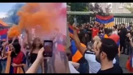 Նիդերլանդներում Ադրբեջանի դեսպանատան տարածքից նետված քարը վնասել է ցուցարար հայ աղջկան