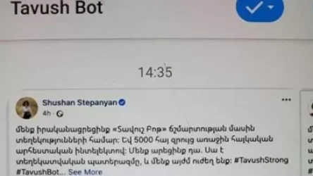 TavushBot-ը ադրբեջանական կեղծիք է. ՊՆ խոսնակը գրառում է կատարել