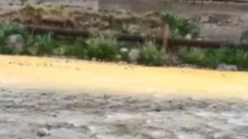 VIDEO: Yellow-Brown Liquid Mass Again Pollutes the Voghji River