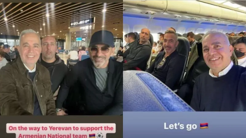 Յուրի Ջորկաեֆը եղբայրների հետ ժամանել է ՀՀ` աջակցելու Հայաստանի ազգային հավաքականին