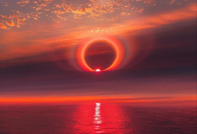 ԼՈՒՍԱՆԿԱՐՆԵՐ․ Հազվագյուտ արևային հալո․ Սուրենյանը կադրեր է հրապարակել