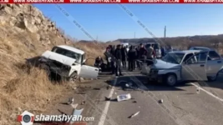 Ողբերգական ավտովթար Գեղարքունիքի մարզում. բախվել են ВАЗ 2107–ն ու Lada-ն. 1 հոգի տեղում մահացել է, կա 2 վիրավոր