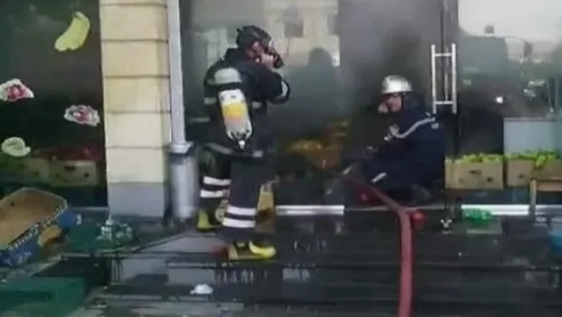 Մթերային խանութում հրդեհ է բռնկվել