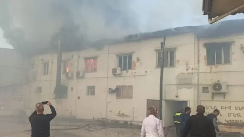 Fire Breaks Out Near Holy Mother of God Church in Iran