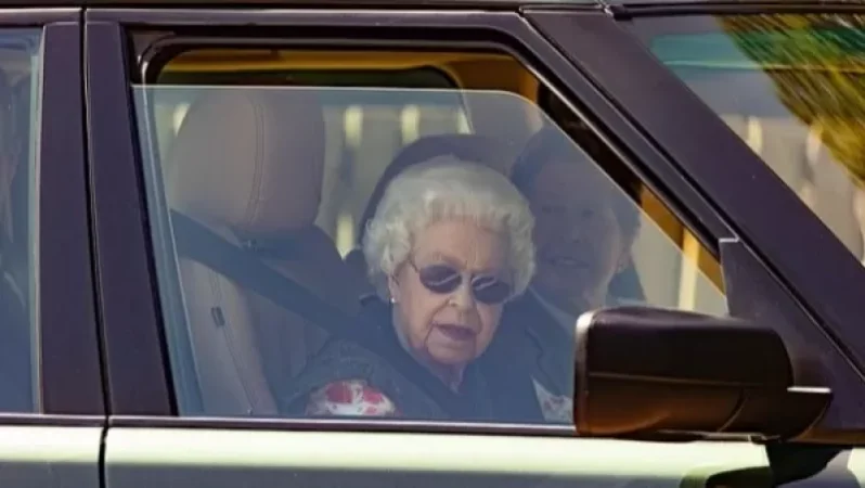 Photo: 95-Year-Old Queen Elizabeth Seen Driving on Her Estate
