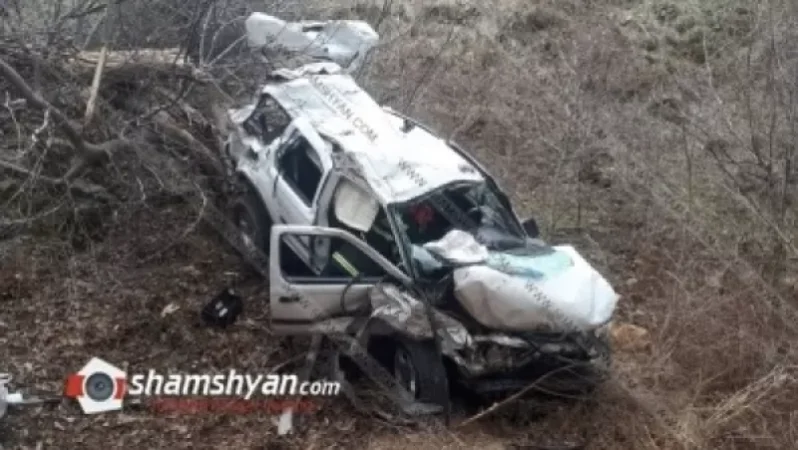«Ջրովանք» մատուռ տանող ավտոճանապարհին մեքենան գլորվել է ձորը, վարորդը տեղում մահացել է