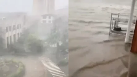 Չինաստանում թայֆուն է. տարհանվել է 60 հազար մարդ, չեղարկվել են հարյուրավոր ավիաչվերթներ