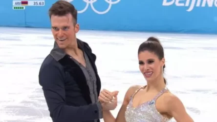 Օլիմպիական խաղերում Հայաստանը ներկայացնող Թինա Կարապետյան - Սիմոն Սենեկալ զույգը անթերի է կատարել գեղասահքի կարճ ծրագիրը