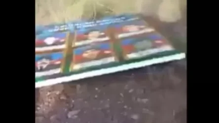 ՏԵՍԱՆՅՈՒԹ. Քարվաճառում պոկել են Ադրբեջանի տարբերանշանով ցուցանակն ու նետել