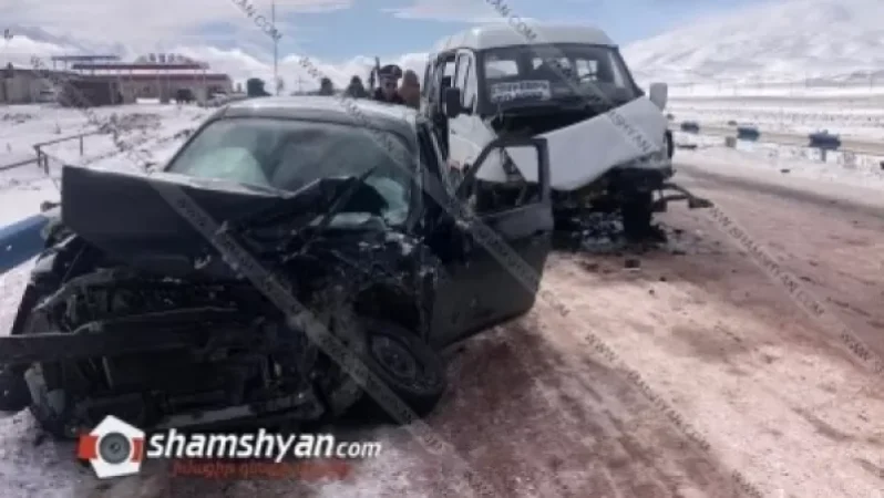 7 հոգի տեղափոխվել է հիվանդանոց․ ավտովթար՝ Արագածոտնի մարզում