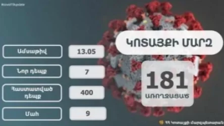 Կոտայքում հաստատվել է COVID-19-ի 7 նոր դեպք. ընդհանուր դեպքերի թիվը՝ 400. Կոտայքի մարզպետ