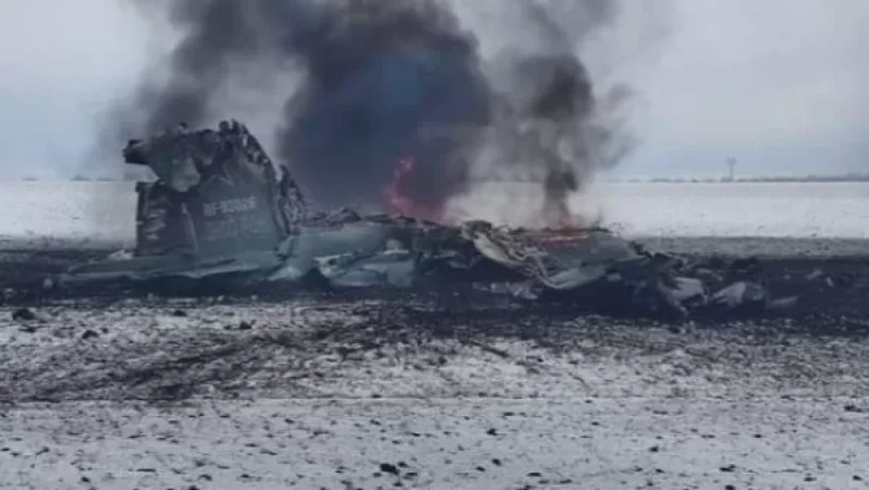 Russian Armed Forces Su-25 Aircraft Shot Down