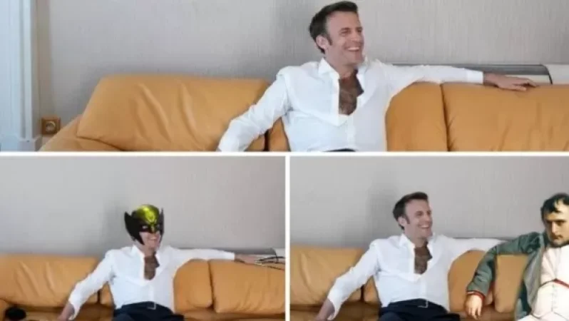 Մեմեր՝ «բազմոցին հանգիստացող Էմանուել Մակրոնը»