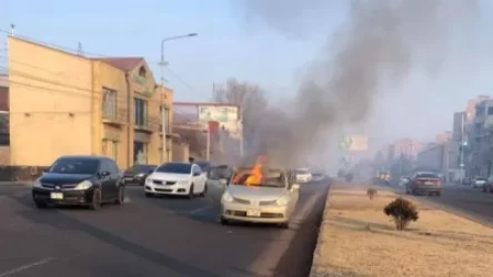 Երևանի Բաբաջանյան փողոցում մեքենա է այրվում. ահազանգ