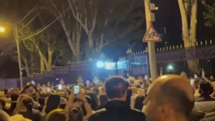 ՏԵՍԱՆՅՈՒԹ. Ցուցարարները փորձել են կոտրել ԱԺ -ի դարպասները