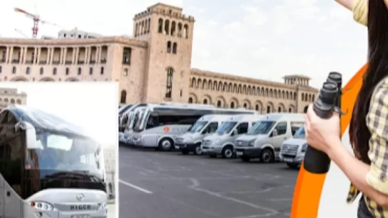 Բողոքի ակցիա․ տուրիստական միկրոավտոբուսները դուրս են բերում Հանրապետության հրապարակից