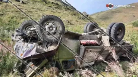 Գեղարքունիքում «ԳԱԶ 53»-ը գլորվել է ձորը. կա վիրավոր