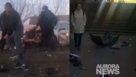 ՏԵՍԱՆՅՈՒԹ. Խոշոր վթար` Երևանում. բախումից մեքենաների մասերը հայտնվել են մայթերին