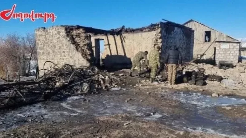 Photos from the Burned Barracks of the Battalion
