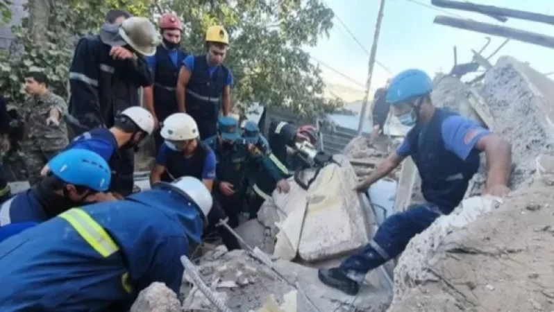 Explosion on Rainis Street in Yerevan, 12 Apartments Partially Collapsed; Prime Minister and Minister of Emergency Situations on Site