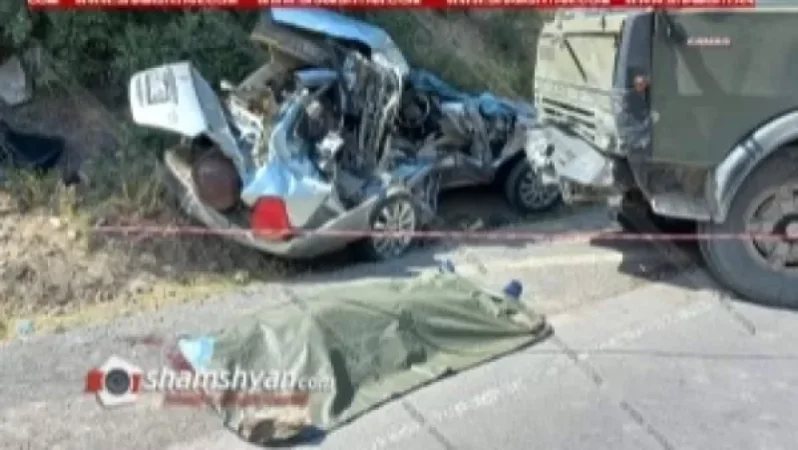 Քիչ առաջ խոշոր ու ողբերգական ավտովթար է տեղի ունեցել. կա 1 զոհ, 1 վիրավոր