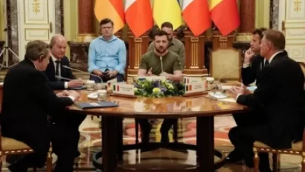 Մակրոնը, Զելենսկին, Շոլցը, Դրագին նույն սեղանի շուրջ․ նրանք Ուկրաինայում են