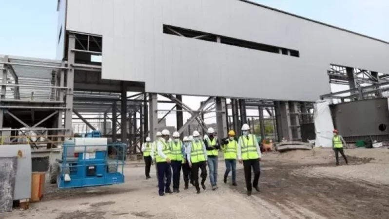 Տիգրան Ավինյանը շրջայց է կատարել Երևանում կառուցվող ջերմաէլեկտրակայանի տարածքում