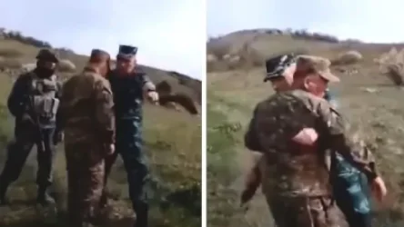 ՏԵՍԱՆՅՈՒԹ. Հայ և ադրբեջանցի զինվորականները Սյունիքի սահմաններում վիճում և հրմշտում են իրար