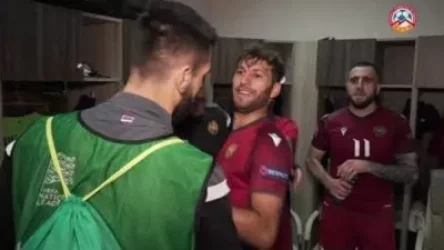 ՏԵՍԱՆՅՈՒԹ. Հայաստանի հավաքականի հանդերձարանը հաղթական խաղից հետո