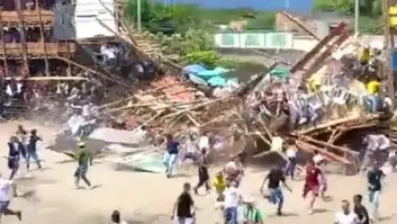 ՏԵՍԱՆՅՈՒԹ․ Ինչպես է ցլամարտի ժամանակ տրիբունան փլուզվում