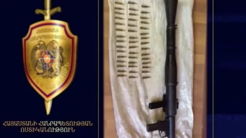 Այնթապ գյուղի կամրջի տակ քաղաքացին փամփուշտ և զենք է թողել