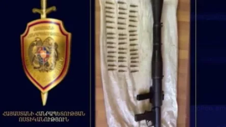 Այնթապ գյուղի կամրջի տակ քաղաքացին փամփուշտ և զենք է թողել