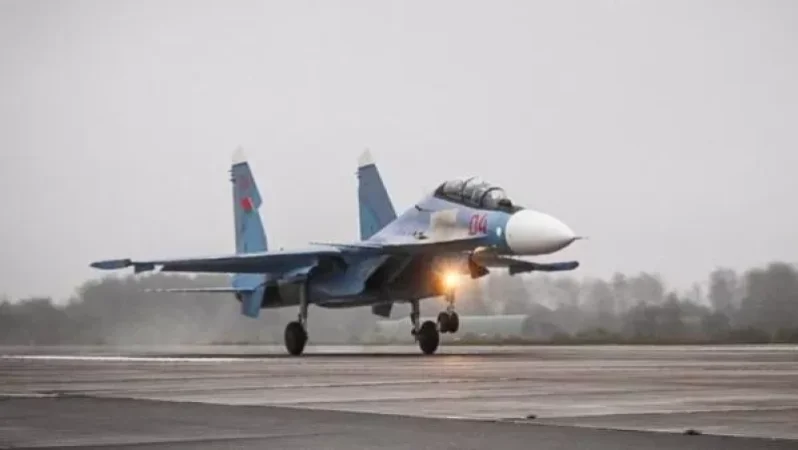 SU-30 Military Aircraft Crashes During Training Flight in Russia