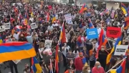 Ամերիկահայերի բողոքի ակցիան Los Angeles Times-ի դիմաց. պահանջը՝ Արցախի հարցով արդարացի լուսաբանում