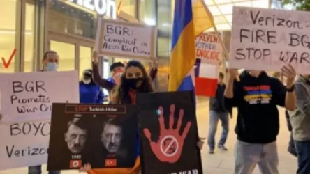 Վաշինգտոնում հայերը  բողոքի ակցիան մի շարք ընկերությունների դիմաց. կոչը՝ դադարեցնել համագործակցությունը BGRGroup լոբբիստական ընկերության հետ