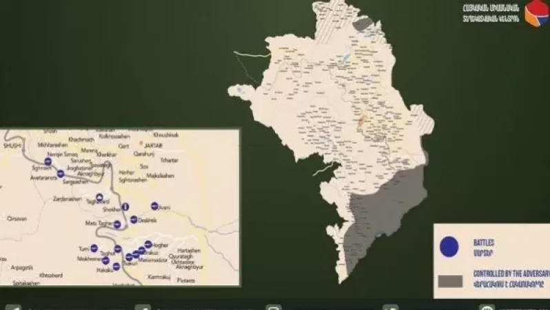 Մարտական գործողությունների քարտեզ. իրավիճակն Արցախում