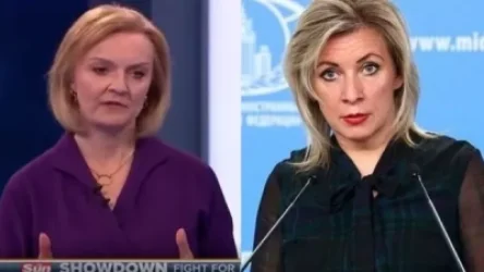 ՏԵՍԱՆՅՈՒԹ. Հաղորդավարն ուշագնաց է եղել Լիզ Թրասի հերթական հիմարությունից հետո. Զախարովան՝ ընդհատված հեռուստաբանավեճի մասին