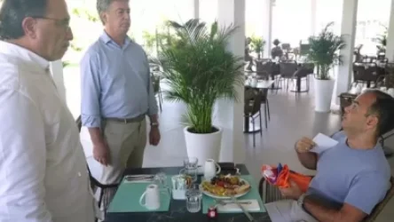 ՏԵՍԱՆՅՈՒԹ․ «Ես Ալեն Սիմոնյանի հետ գործ չունեմ»․ Կիպրոսում հայերը մոտեցել են նախաճաշող Զարեհ Սինանյանին